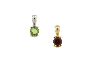 9ct Yellow Gold Amethyst Pendant