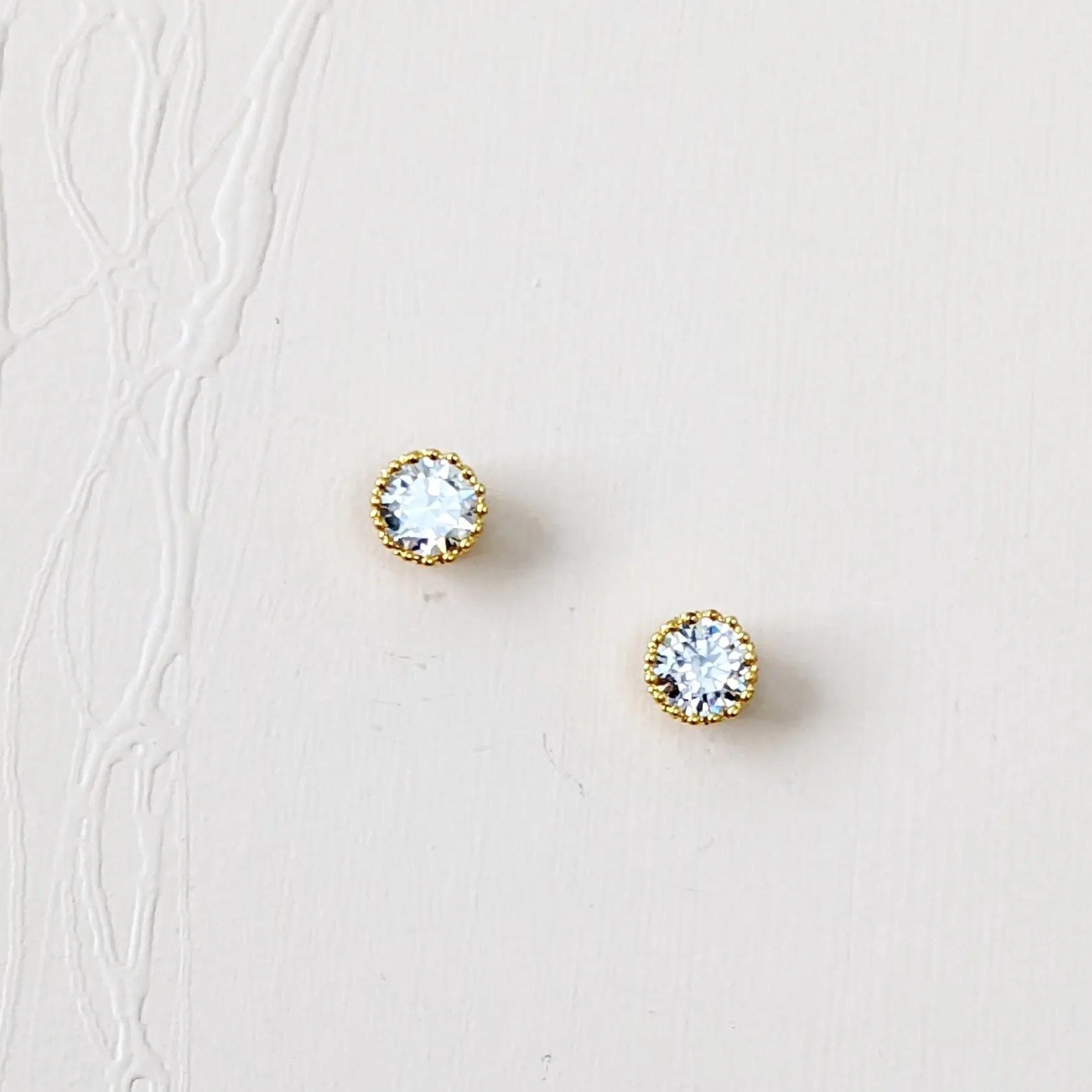9mm Crystal Studs Lala