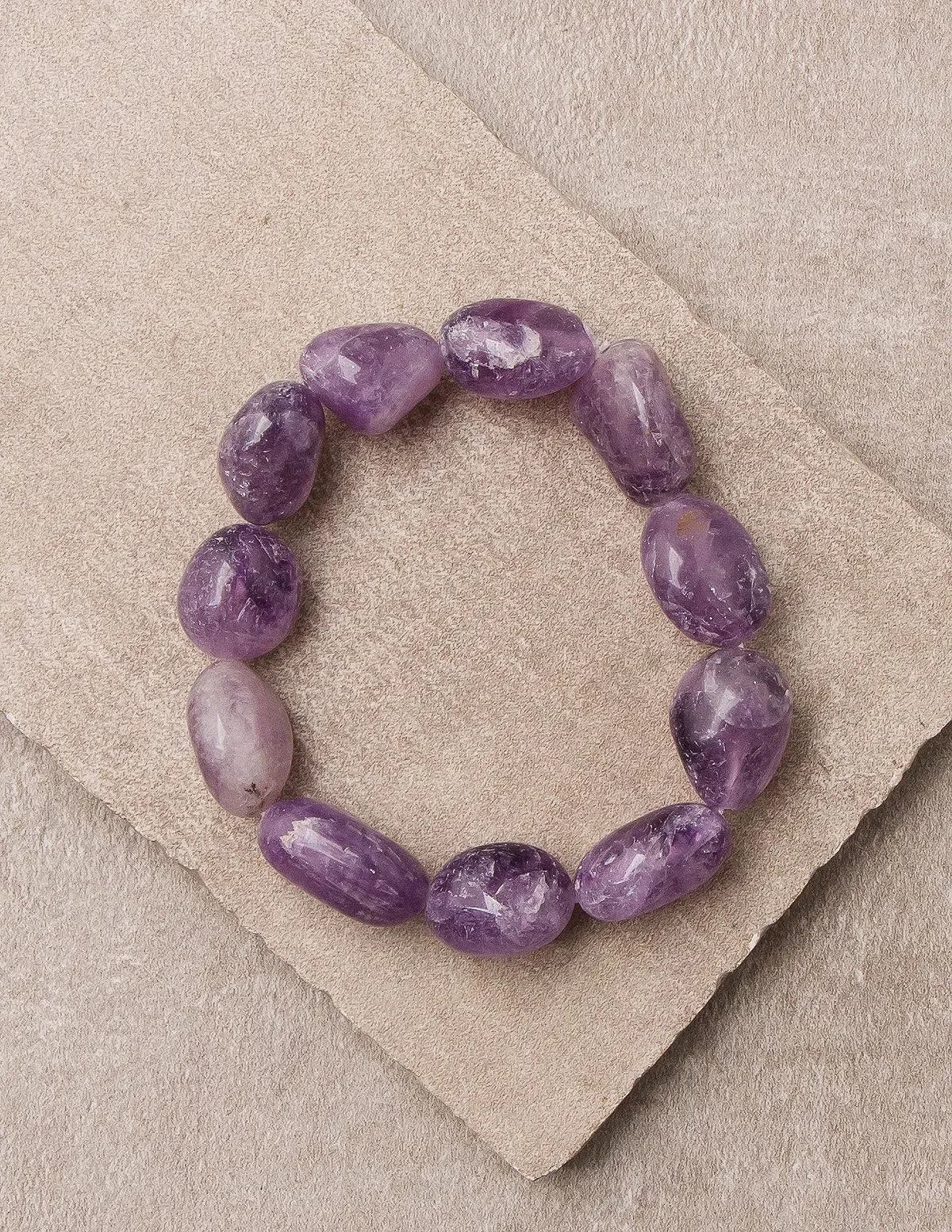 Amethyst Beaded Bracelet
