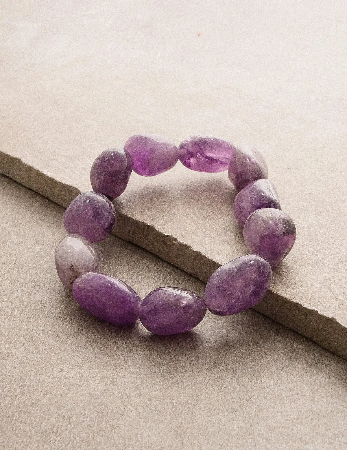 Amethyst Beaded Bracelet