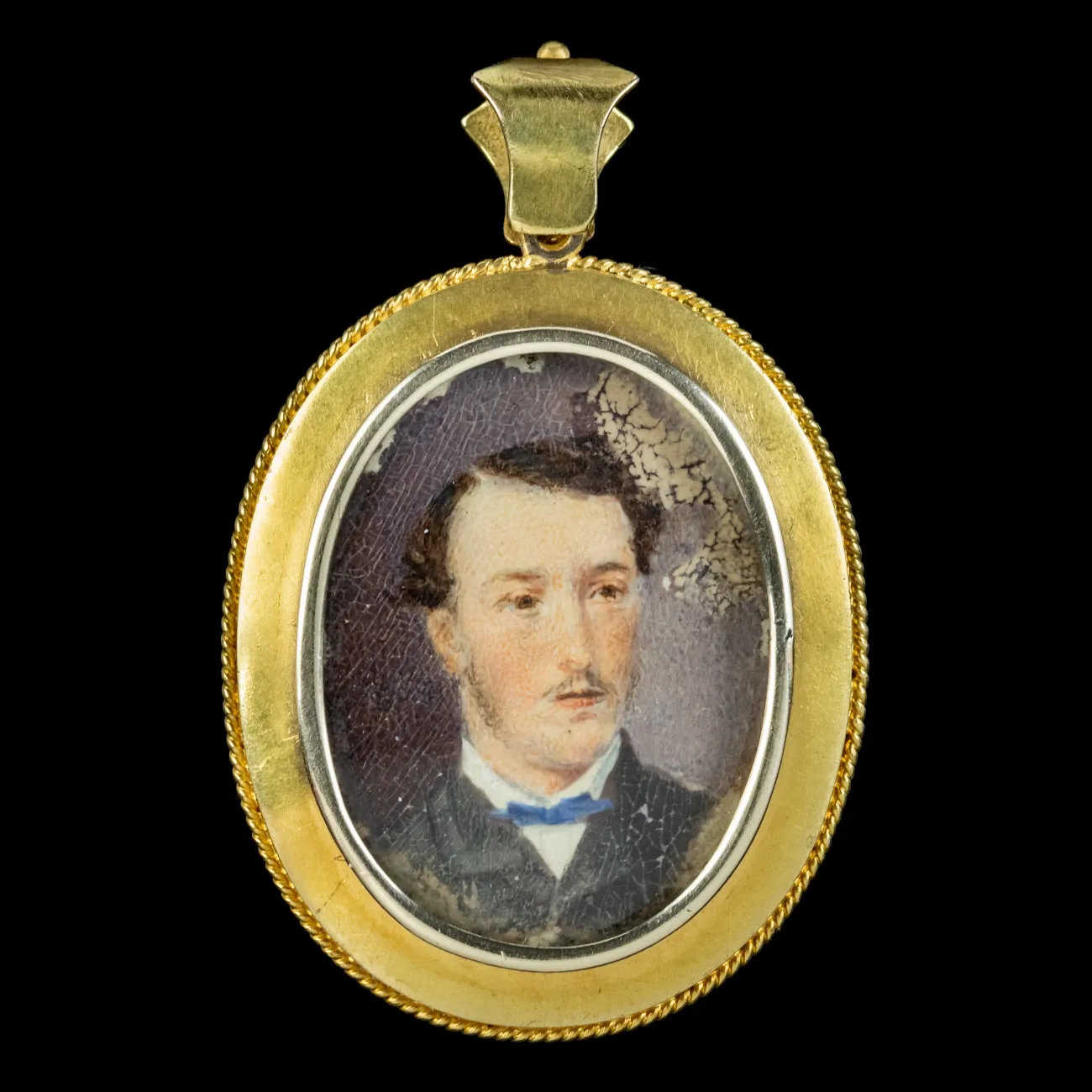 Antique Victorian Etruscan Turquoise Locket Pendant 18ct Gold Circa 1880
