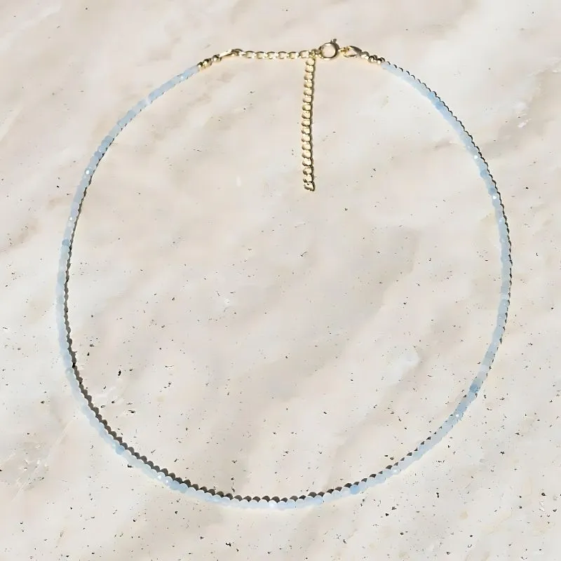 Aquamarine Delicate Luxury Necklace