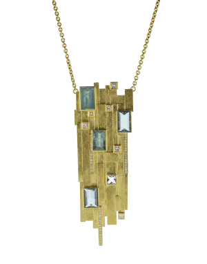 Aquamarine Pendant Necklace