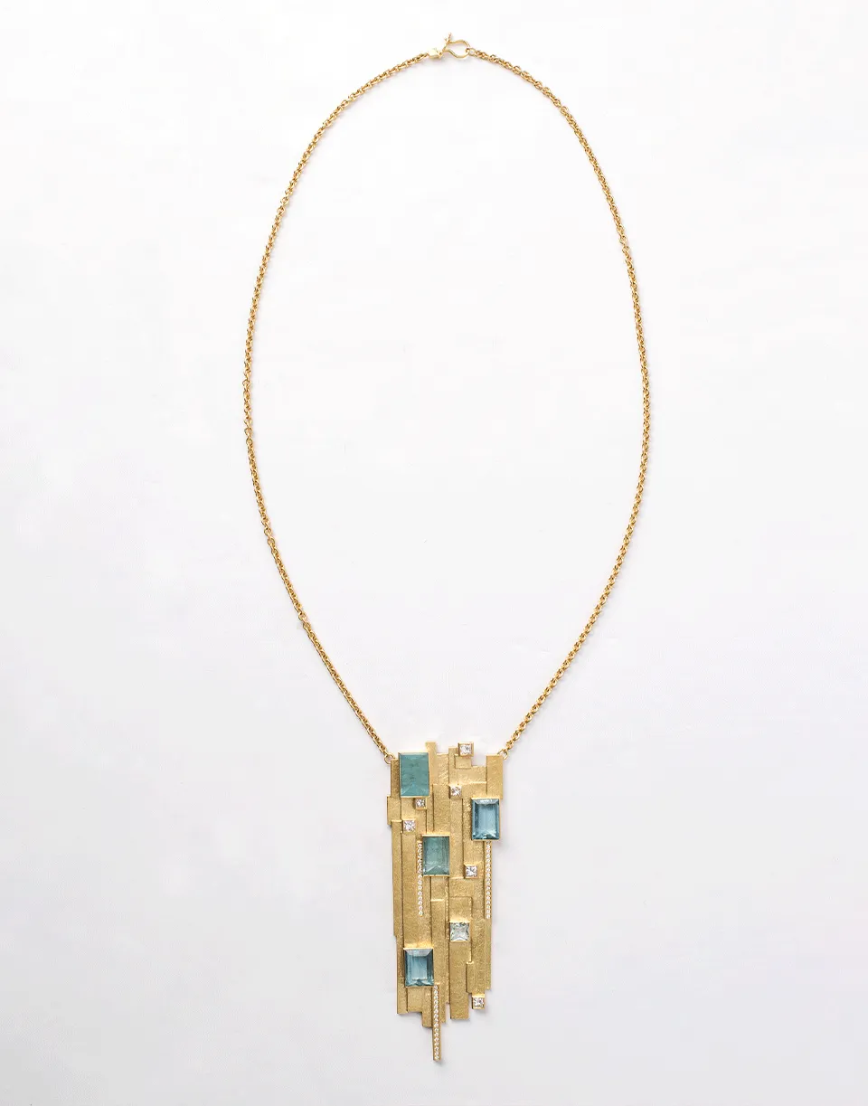 Aquamarine Pendant Necklace