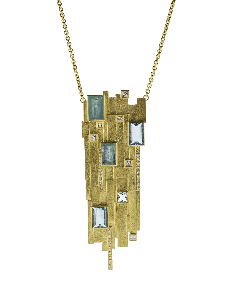 Aquamarine Pendant Necklace