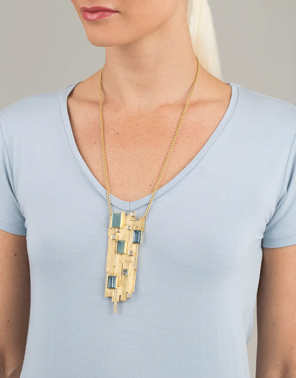 Aquamarine Pendant Necklace