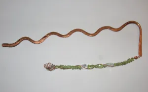 August Bookmark - Peridot, Quartz & Herkimer Diamond