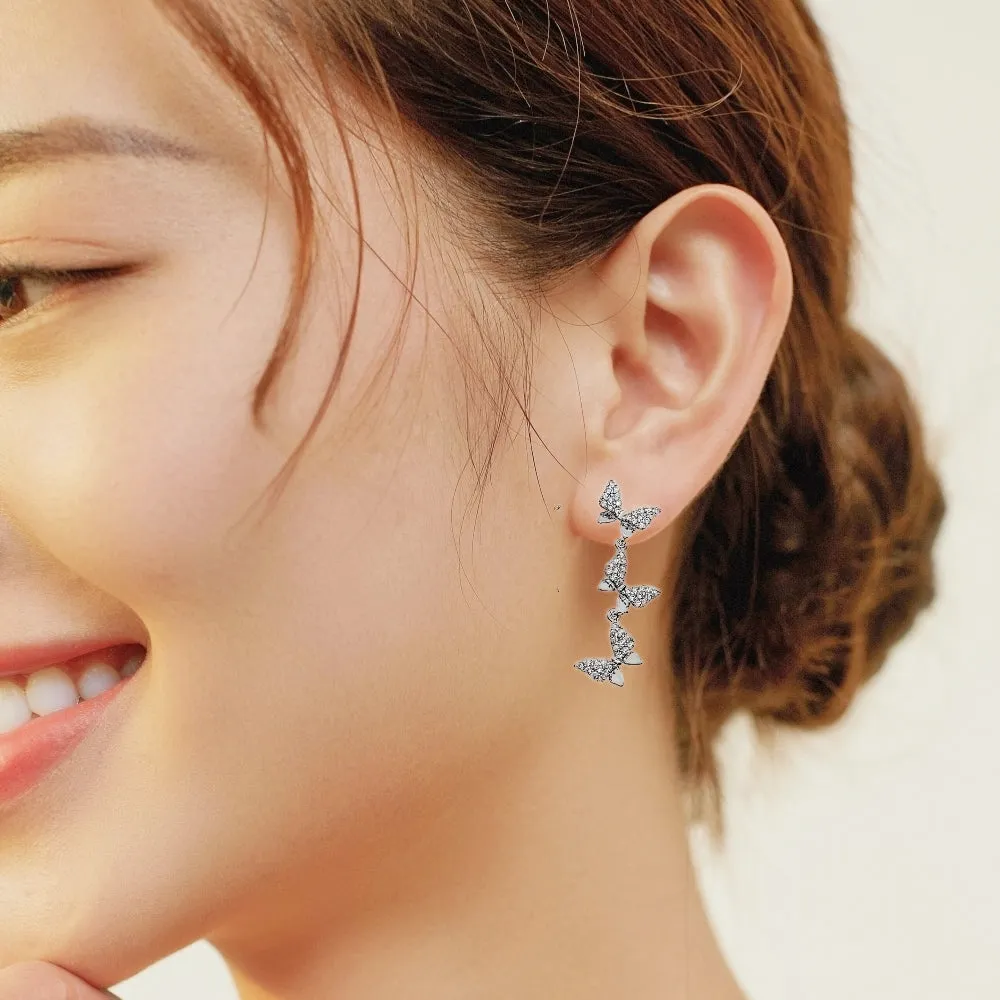 Butterfly Cubic Zirconia Earrings