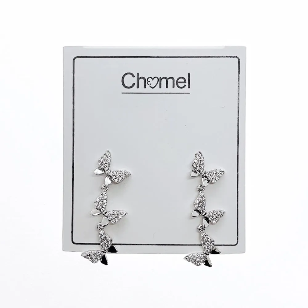 Butterfly Cubic Zirconia Earrings