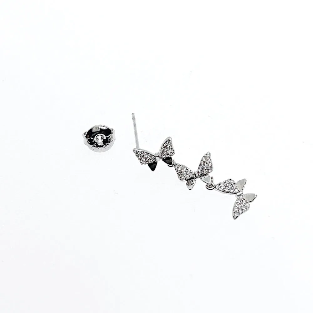 Butterfly Cubic Zirconia Earrings