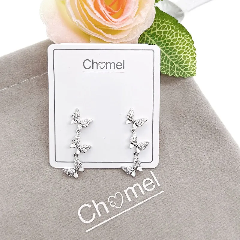 Butterfly Cubic Zirconia Earrings