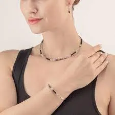 Coeur De Lion 6020N Princess Precious Necklace Black-Grey