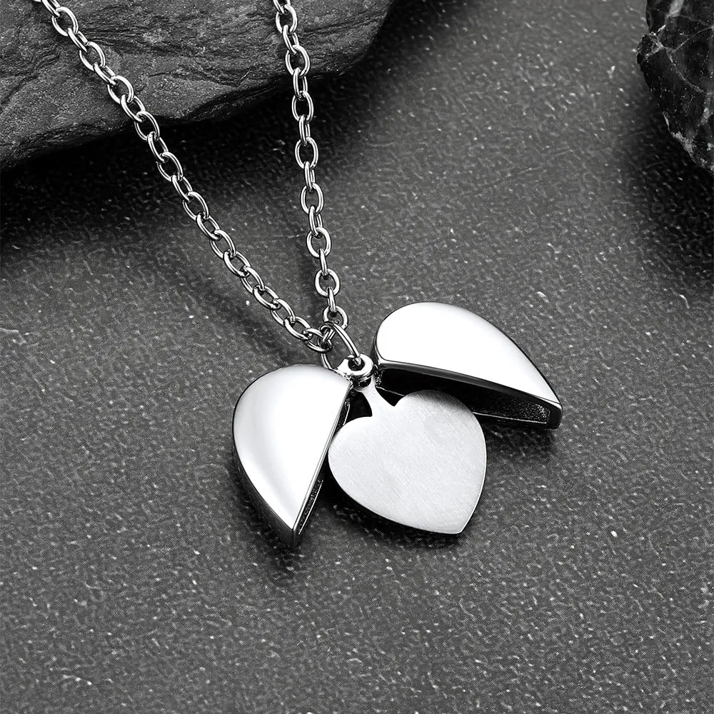 Custom Angel Wings Photo Picture Locket Necklace for Women