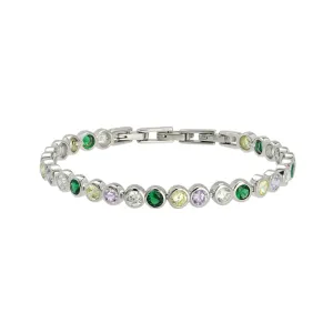 Dotty Popsicle Tennis Bracelet - Silver - AS22TRB11