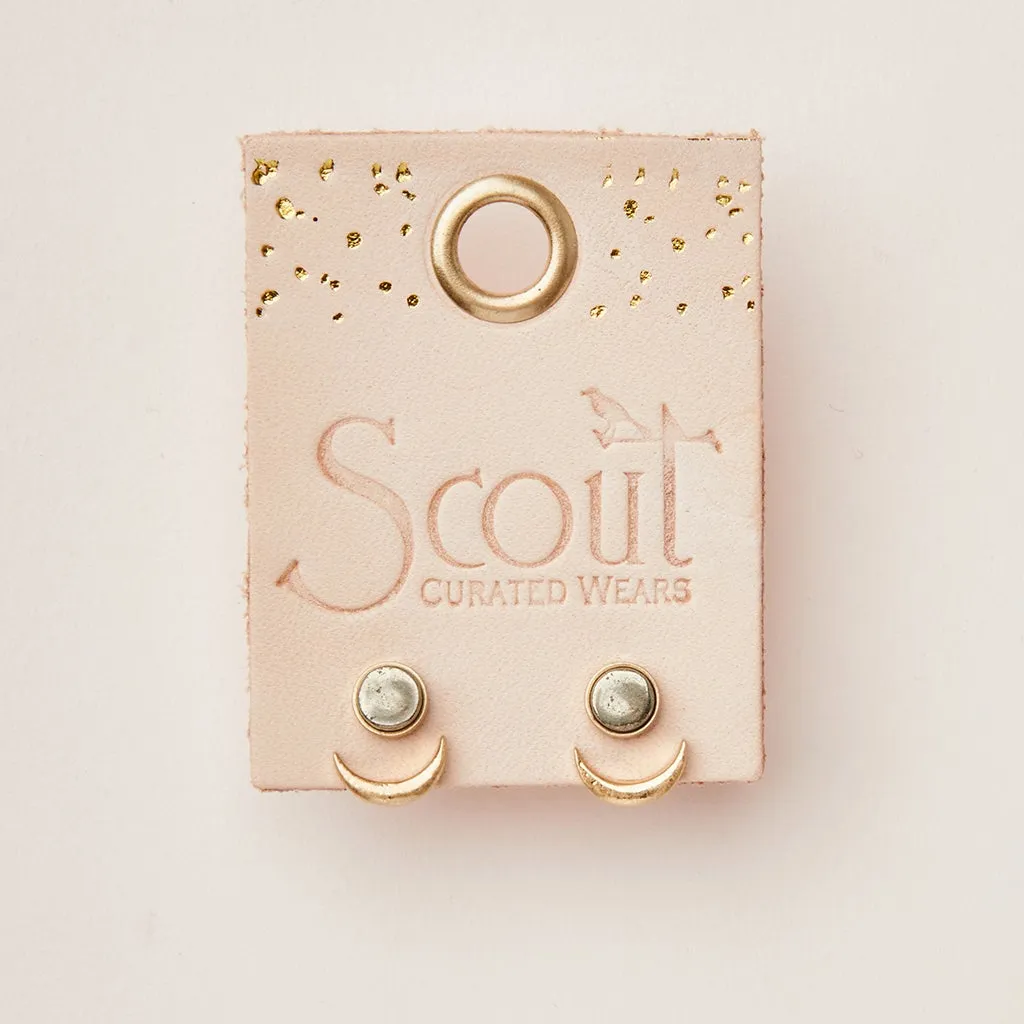 Moon Phase Pyrite/Gold