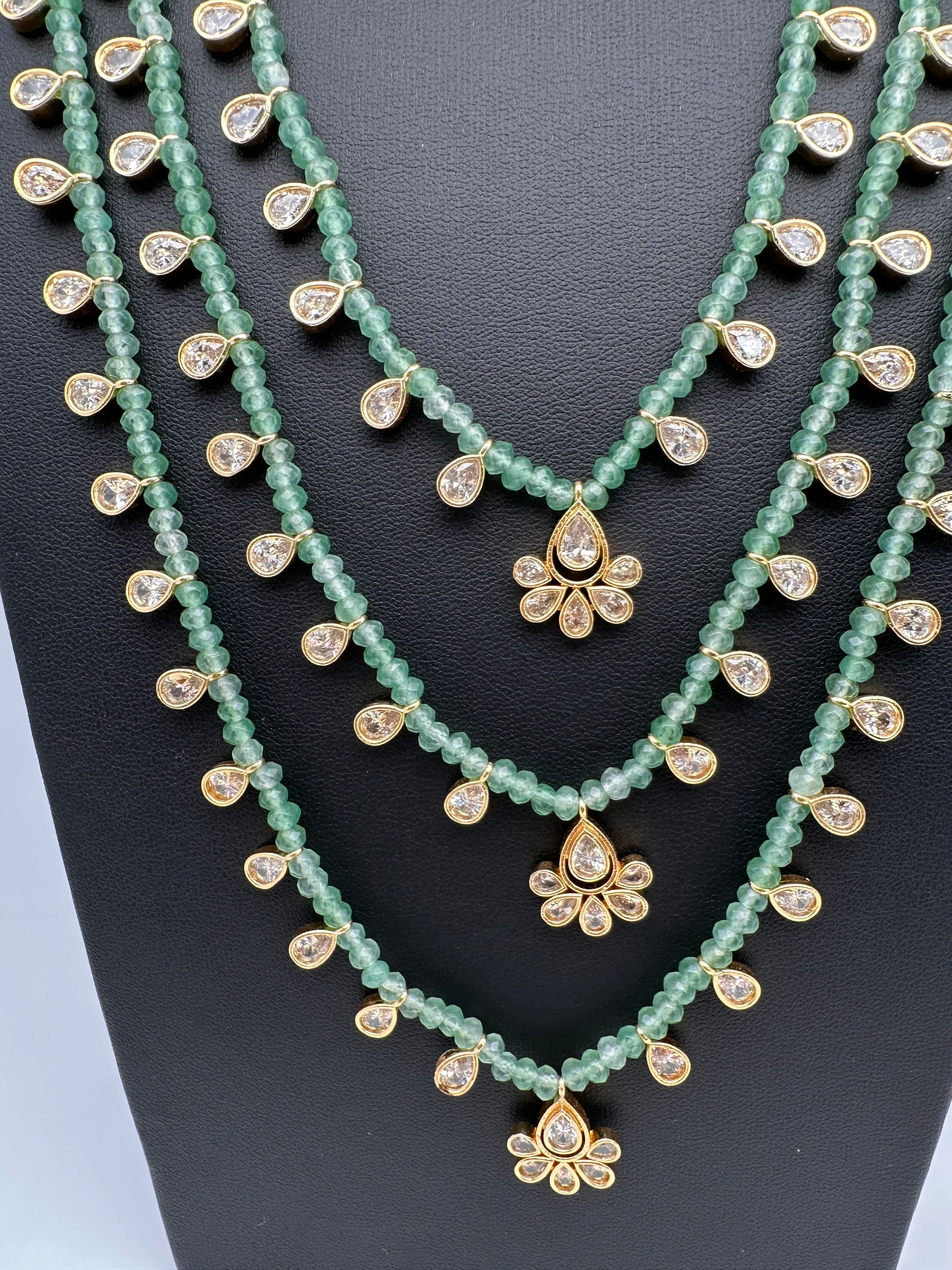 Multi layer Onyx Beads Teen Lada Necklace