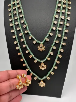Multi layer Onyx Beads Teen Lada Necklace