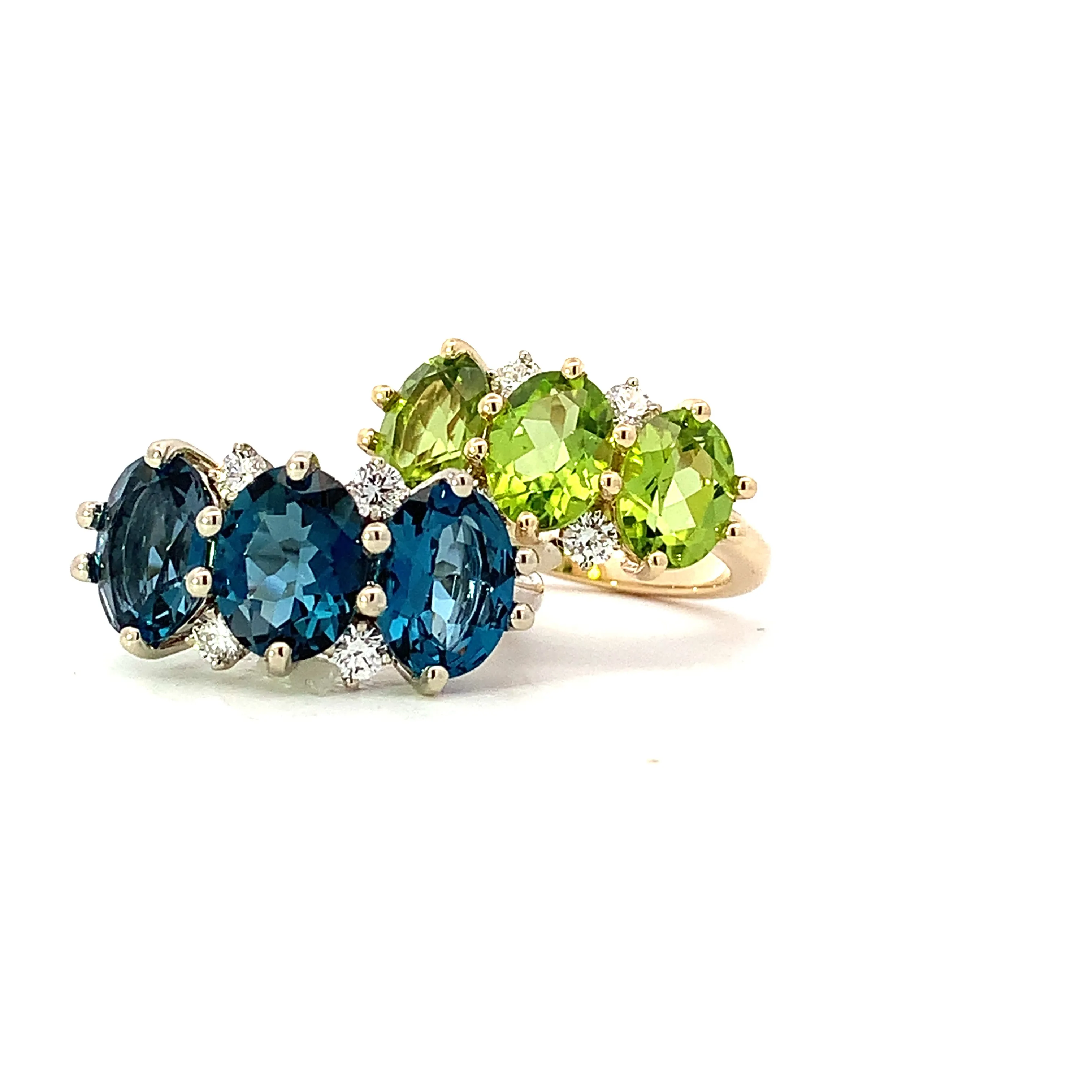 Peridot Trio Diamond Ring