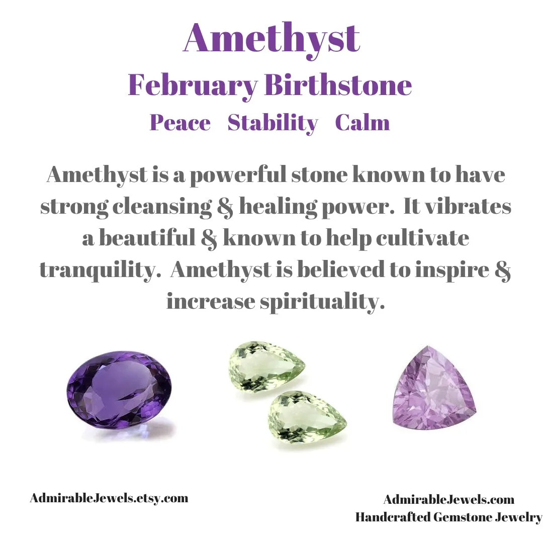 Purple Amethyst Beaded Necklace