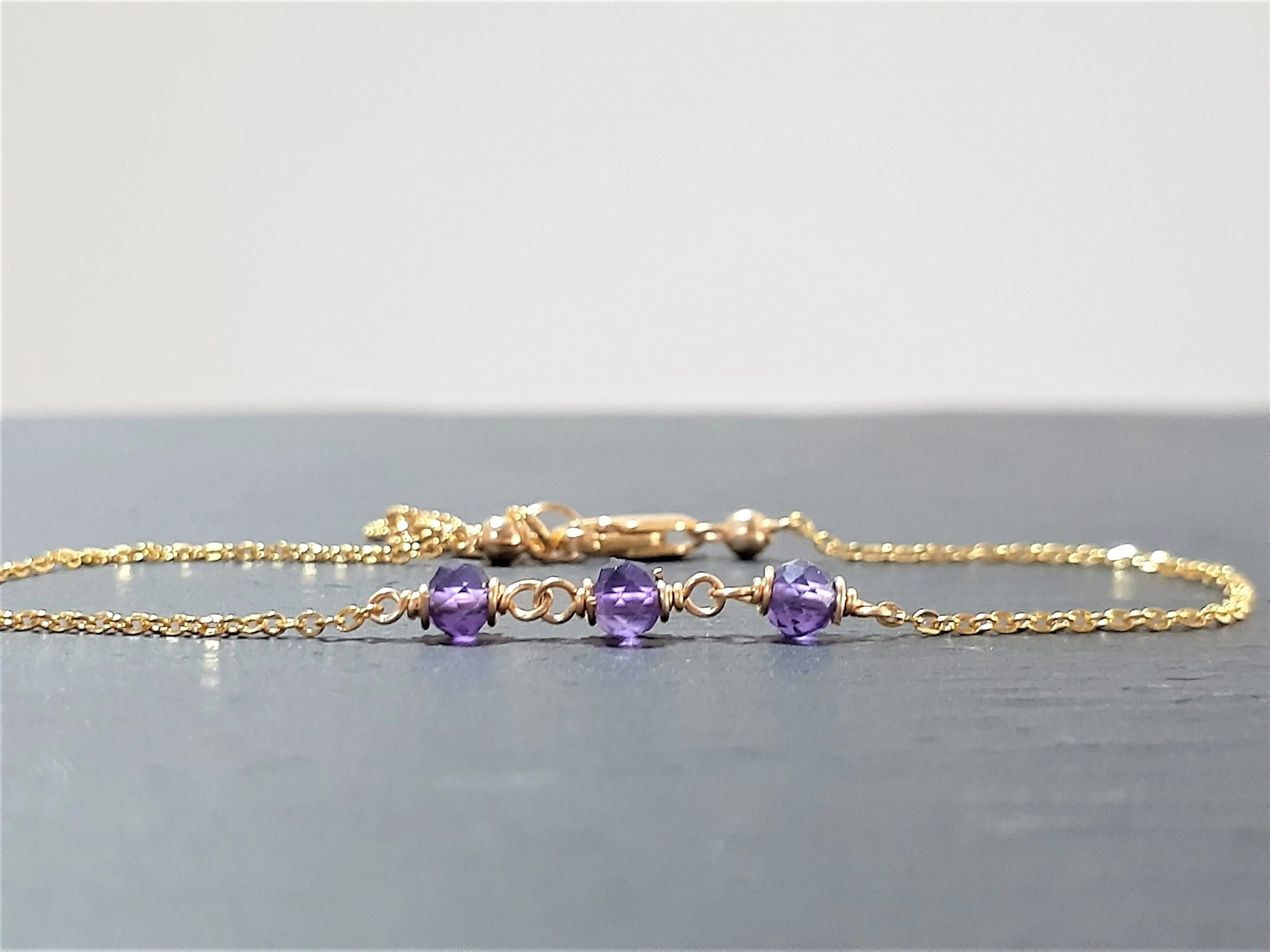 Purple Amethyst Bracelet