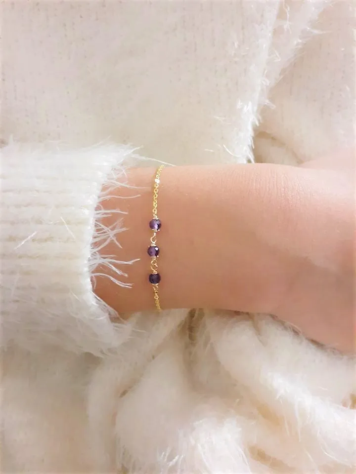 Purple Amethyst Bracelet