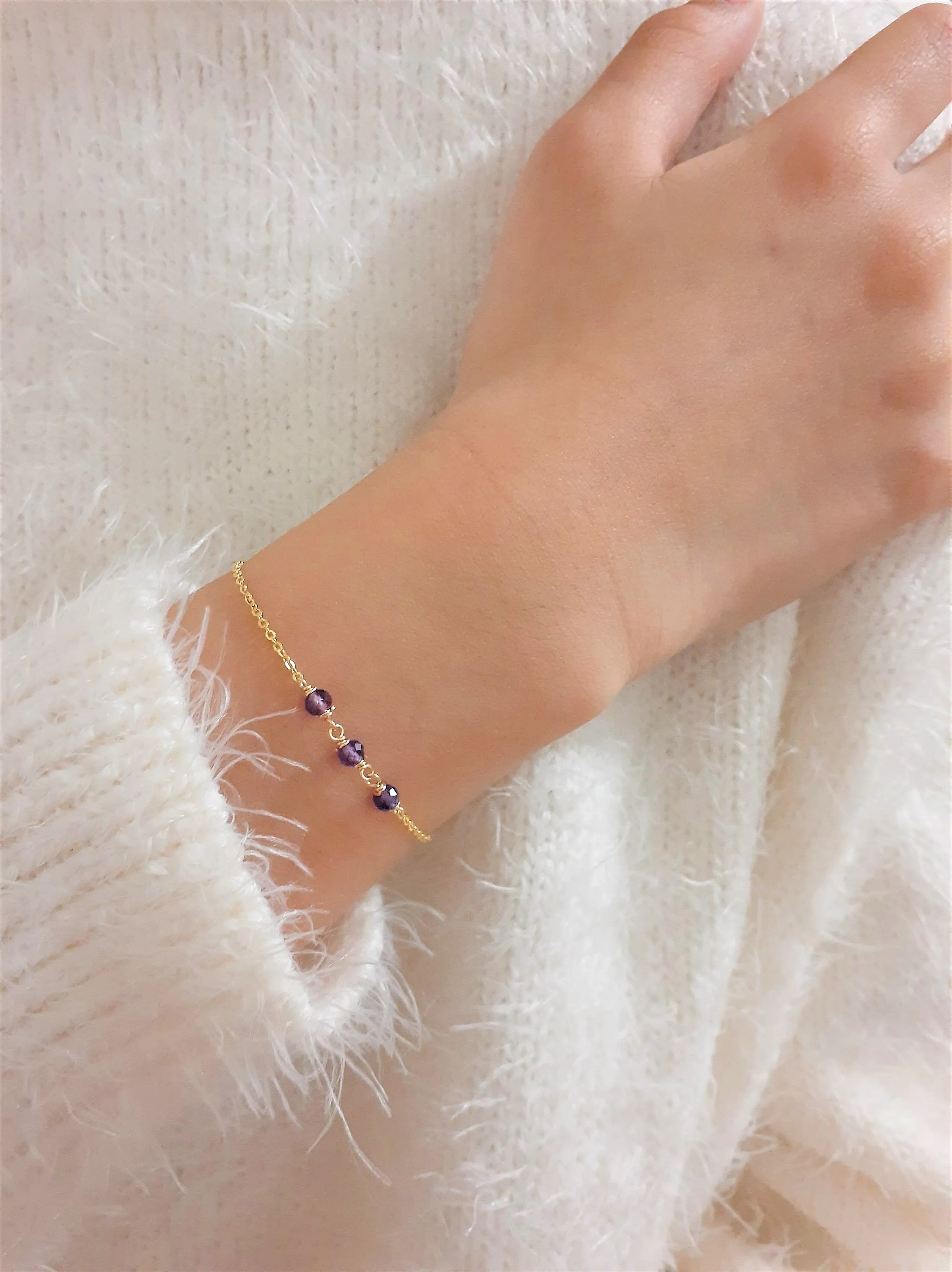 Purple Amethyst Bracelet