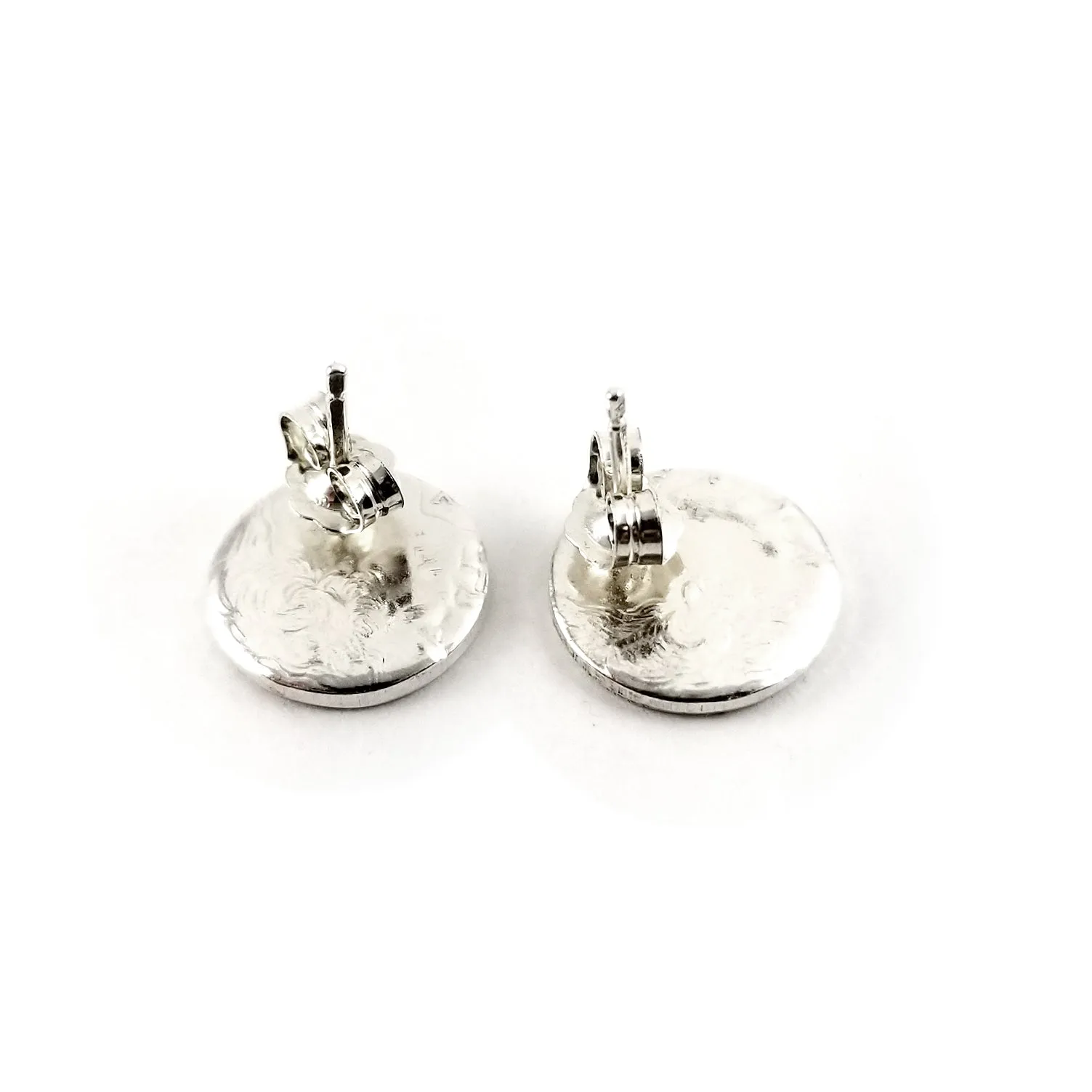 Silver Great Smoky Mountains National Park Quarter Punch Out Stud Earrings