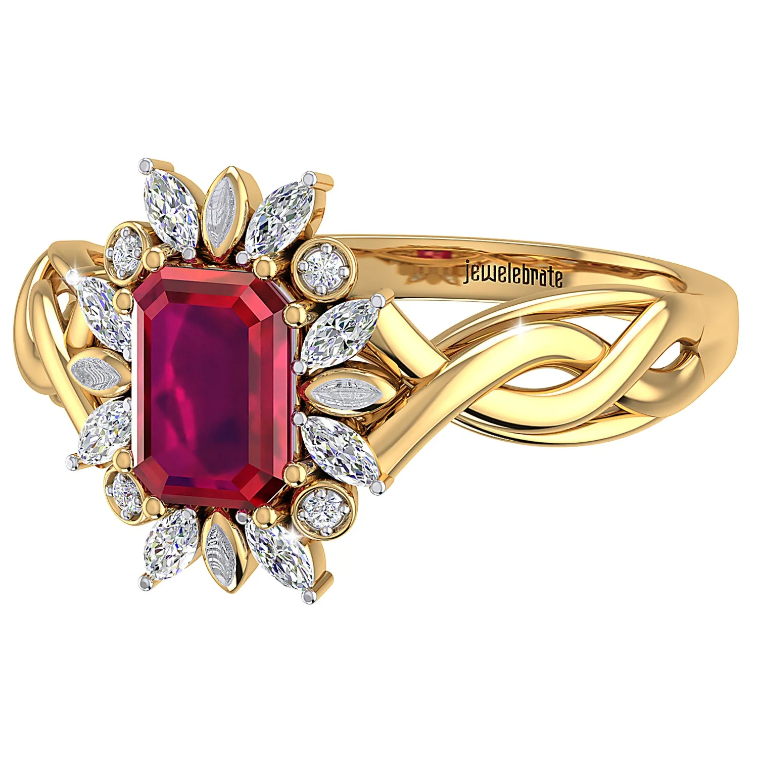 THE ENTWINED RUBY RING