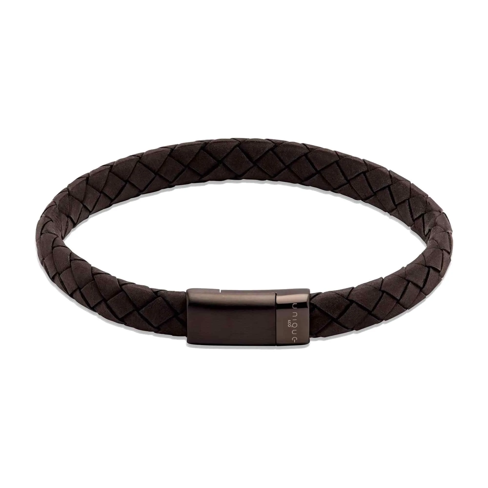 Unique & Co B454BL/21CM Men's Leather Bracelet