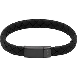 Unique & Co B477BL/21CM Men's Leather Bracelet