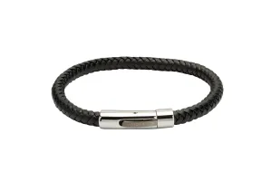 Unique & Co Black Leather Bracelet B371BL