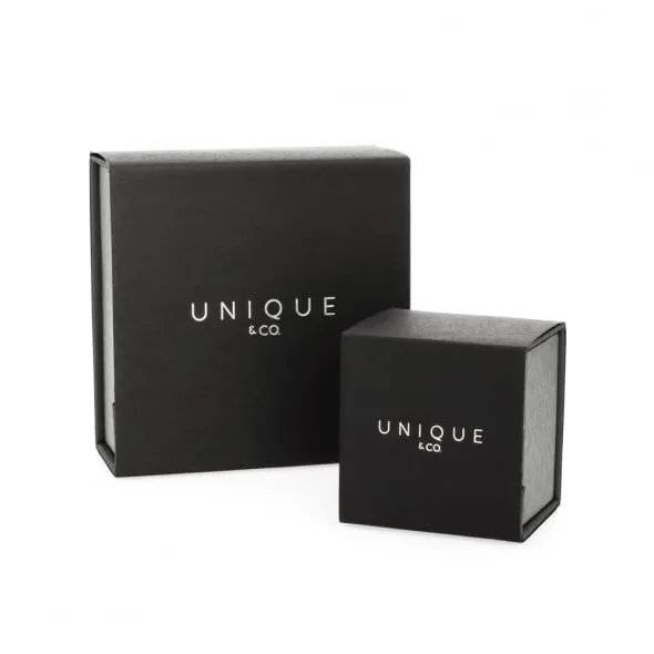 Unique & Co Black Leather Bracelet B371BL
