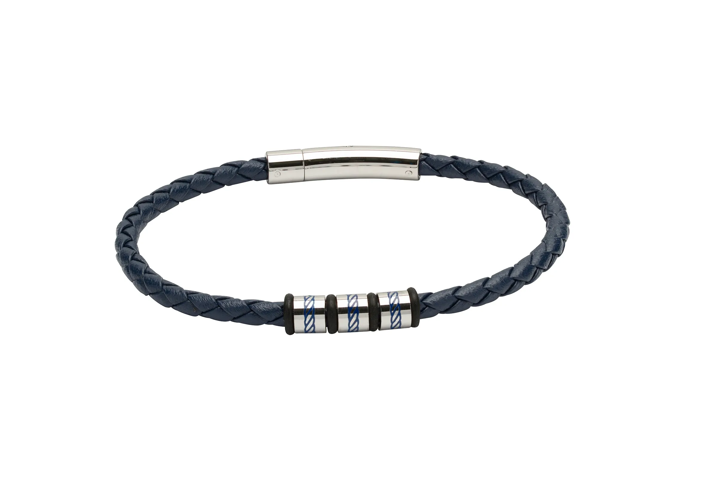Unique & Co Blue Leather Bracelet B375BLUE