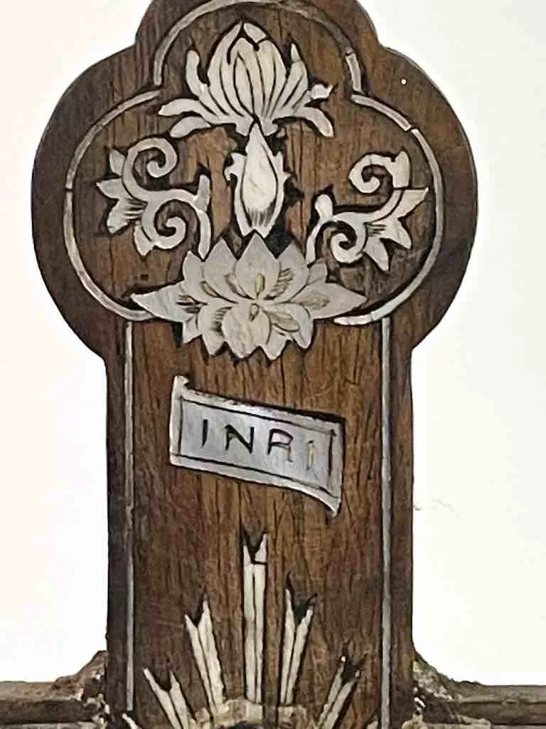 Unique Antique French-Vietnamese Catholic Crucifix