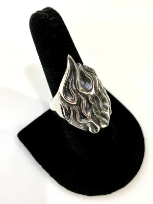 UNIQUE ARTISTIC SOLID STERLING SILVER RING