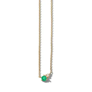 Unity Necklace, Green Onyx, Gold